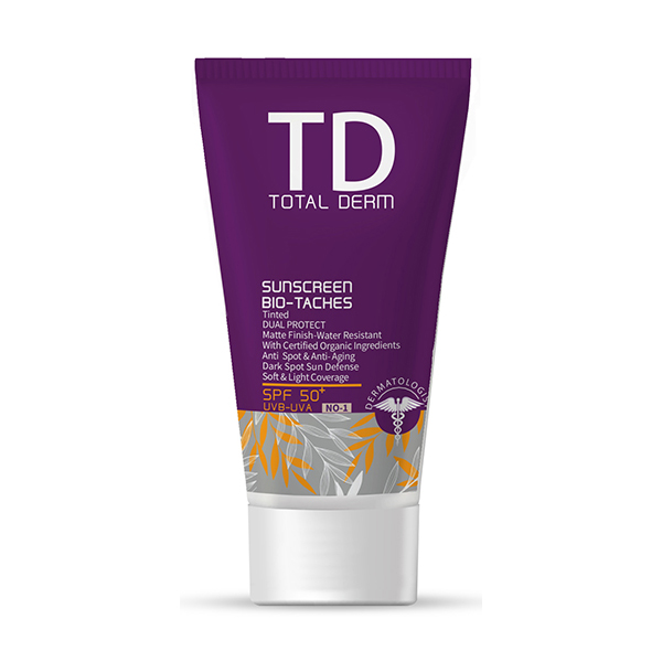 کرم ضدآفتاب شماره 1 رنگ روشن فاقد چربی spf50 حجم  50 میلی لیتر توتال درم